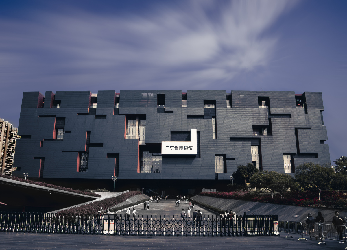 广州摄影省博物馆内部线条如此优美