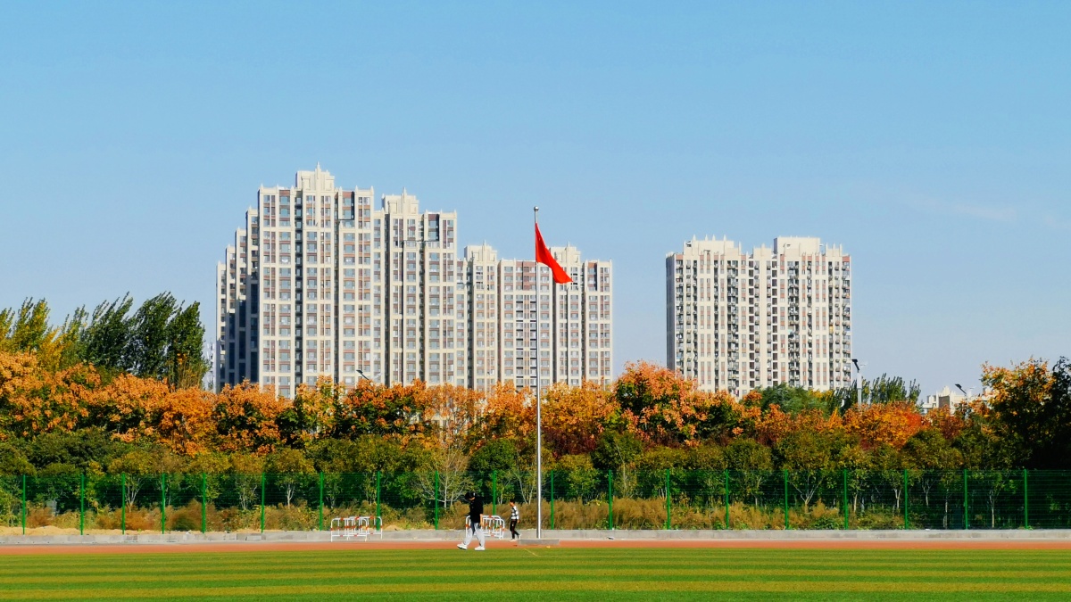 立冬·阳光正好郑州市龙子湖高校园区