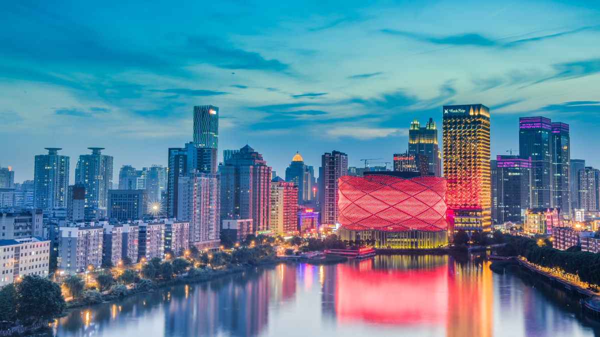 夜景(武汉楚河汉街)