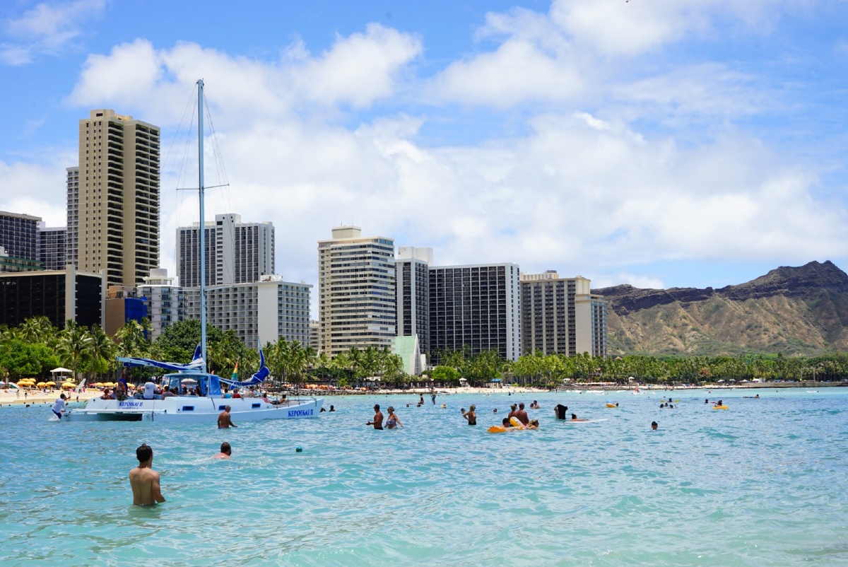 夏威夷waikikibeach