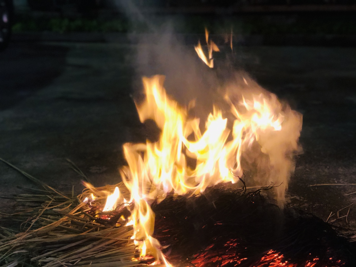 闽南过年习俗之一,跳火群