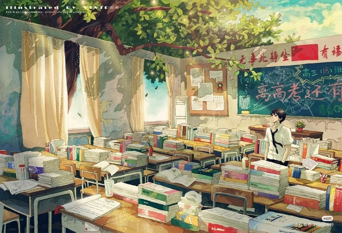 看一眼教室又回想起以前