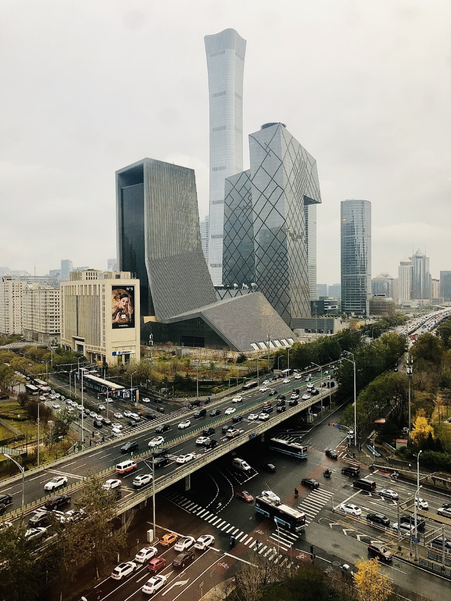 北京,中国尊,央视大楼,城市建筑森林与高架