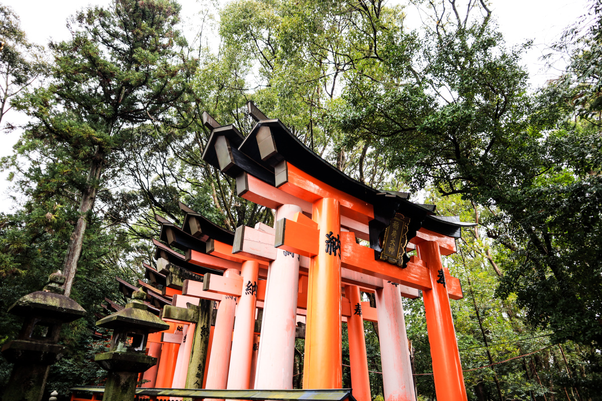 日本京都伏见稻荷大社千本鸟居