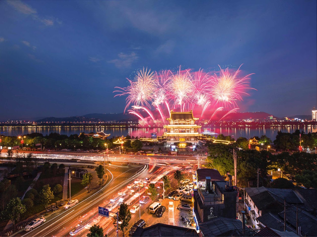 长沙橘子洲烟花