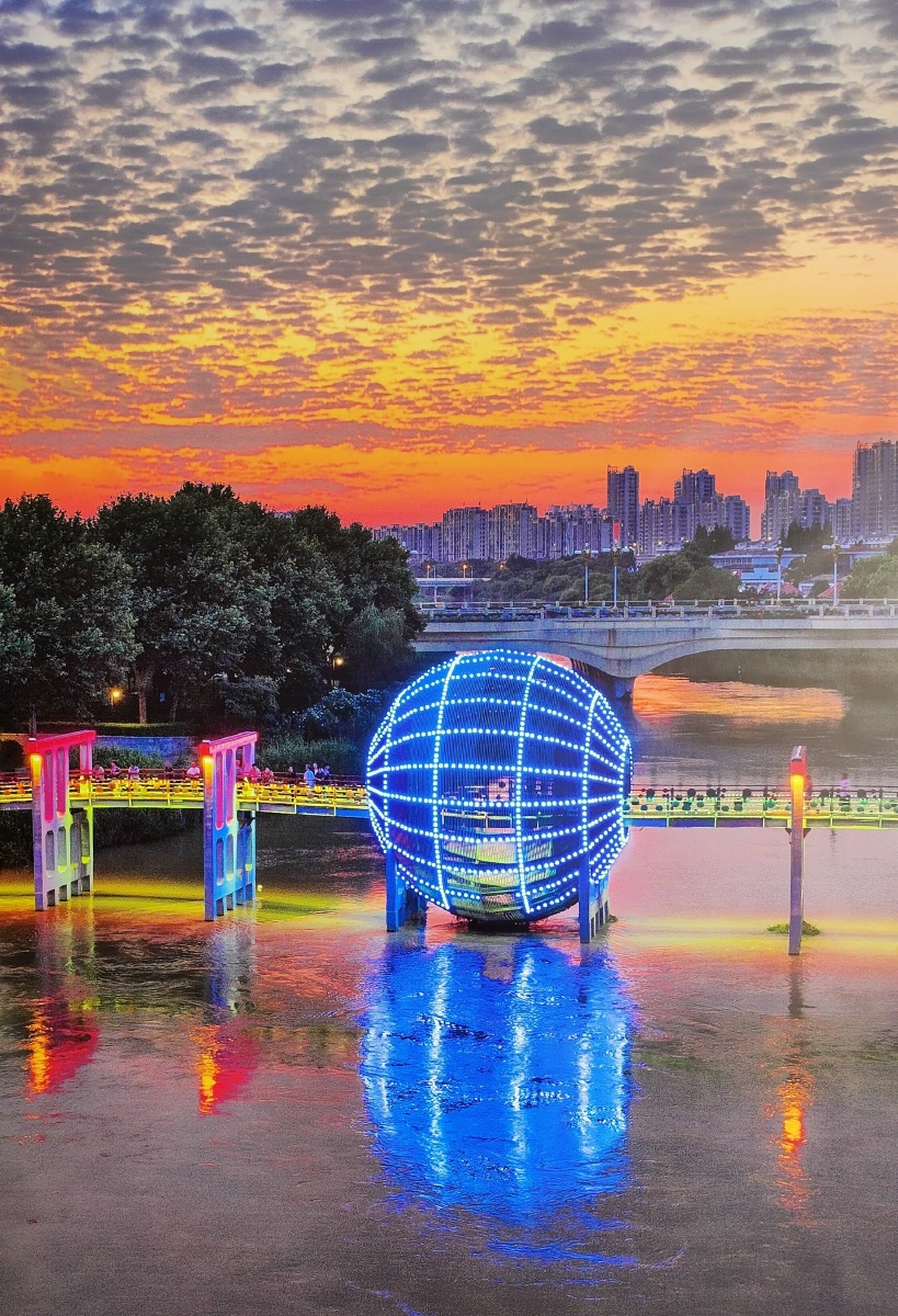 中国南北地理分界线摄于壮丽东南第一洲中国江苏淮安