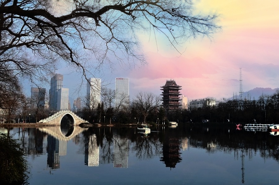 来自于包河公园美景