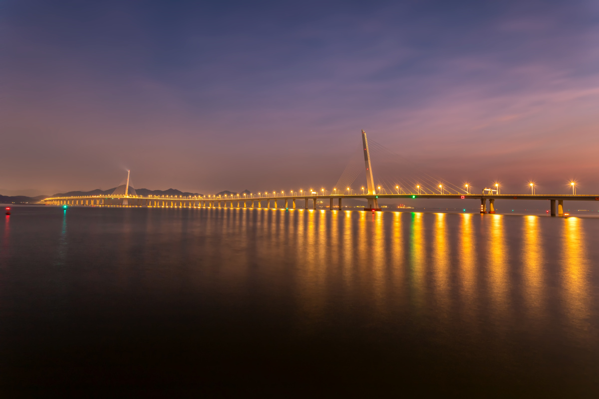 深圳湾大桥夜景