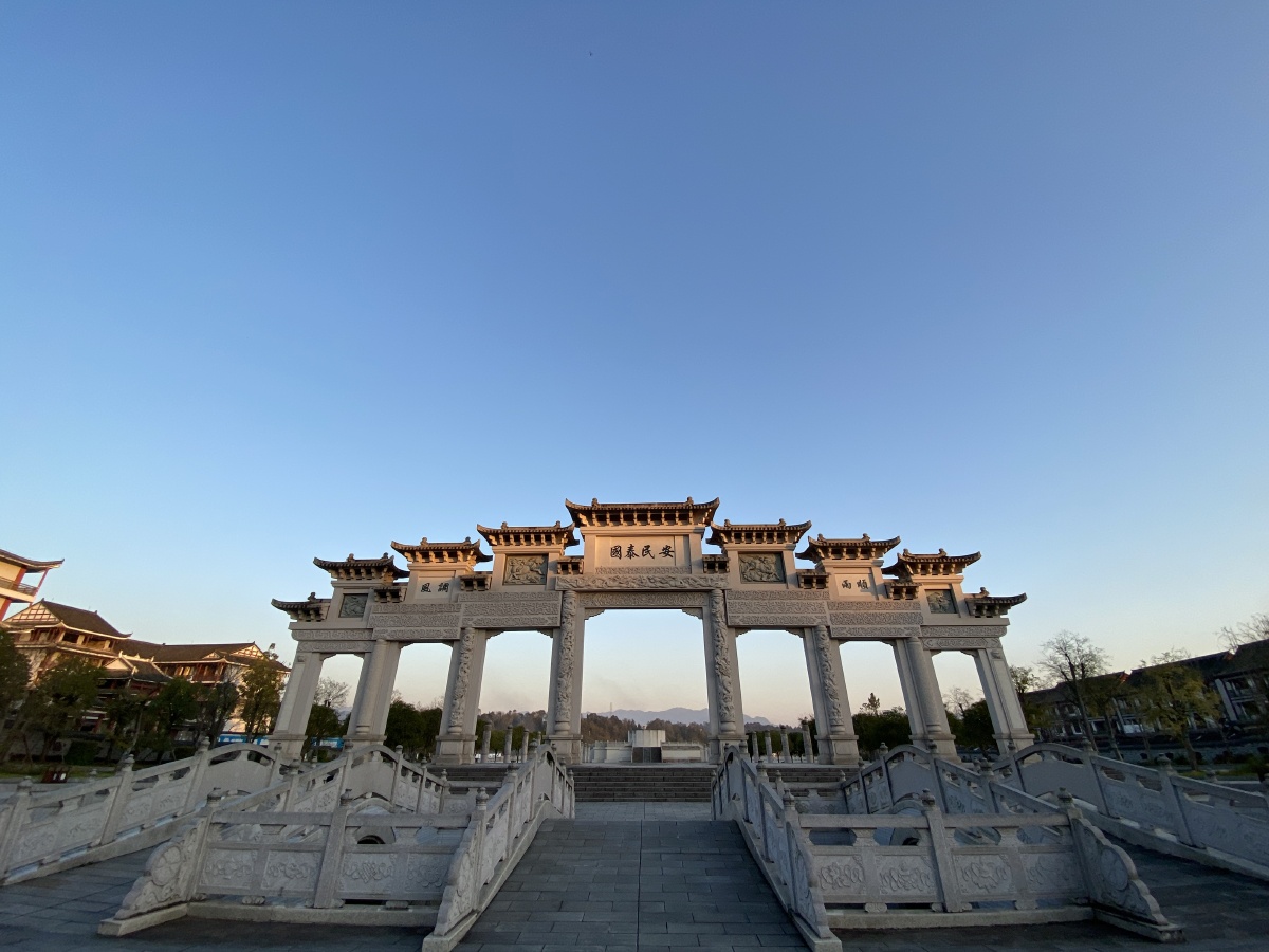 牌坊,来凤仙佛寺