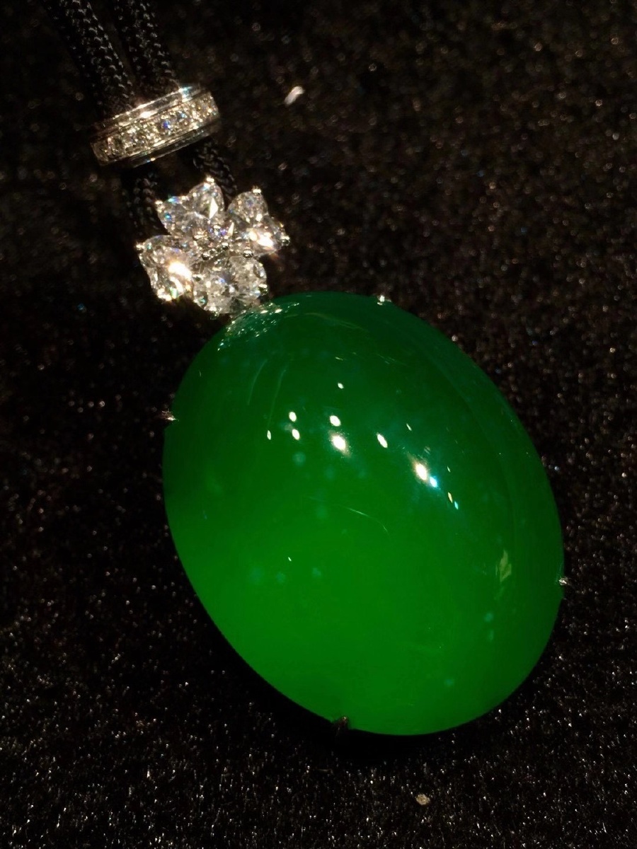 夜明珠极品木纳帝王绿美物