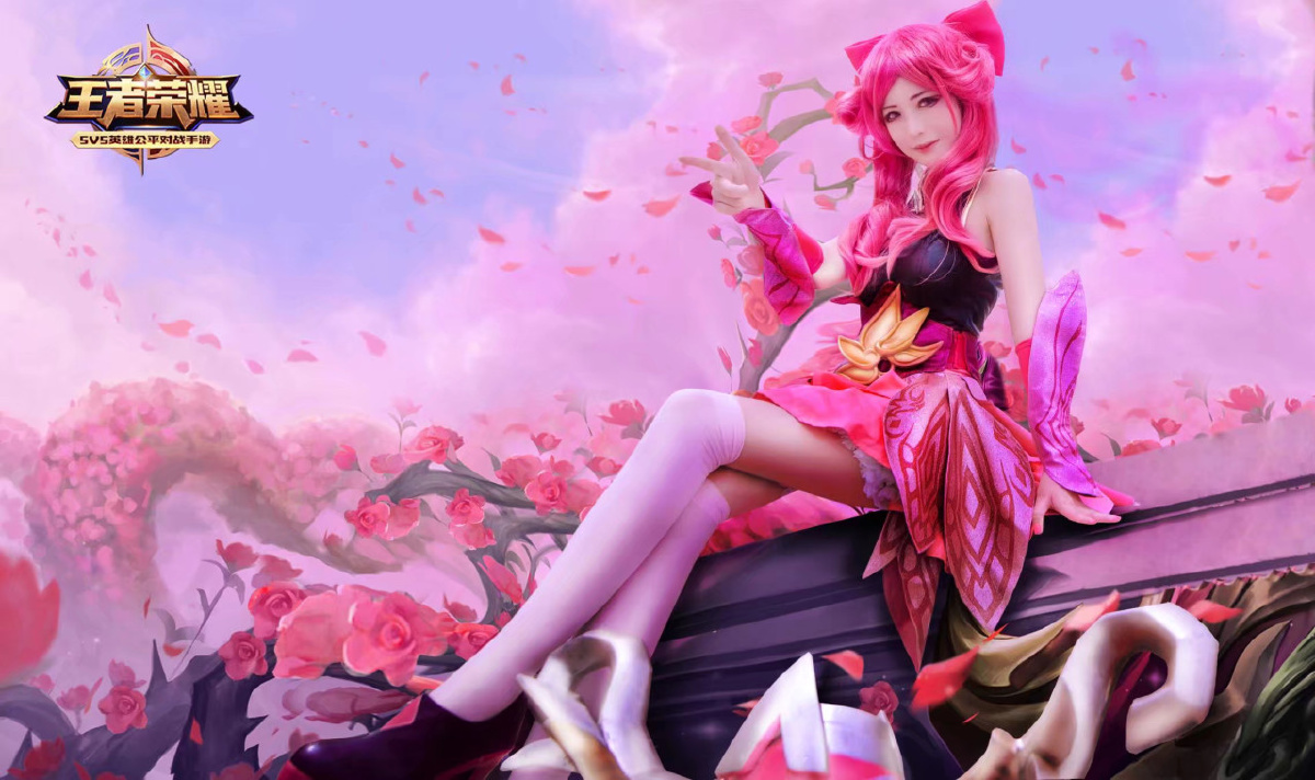 王者荣耀孙尚香蔷薇恋人cosplay