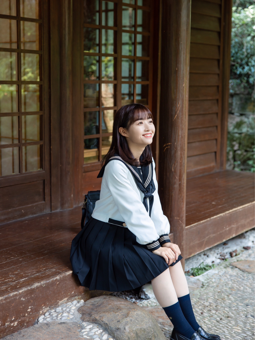 jk制服元气水手服拍照姿势分享