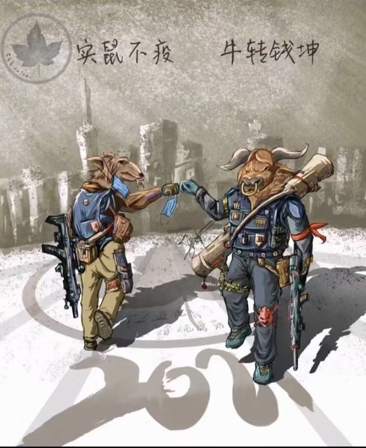 实鼠不疫牛转钱坤