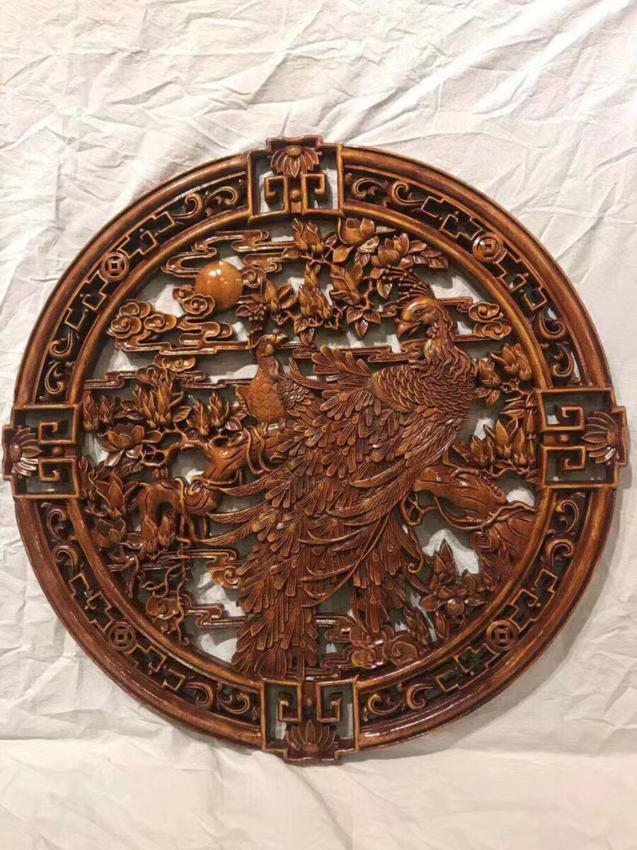 木雕凤凰