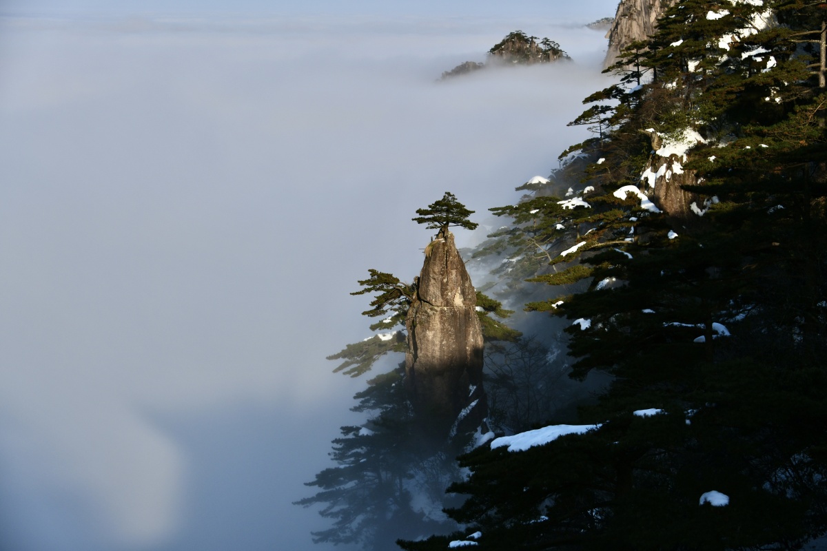 梦笔生花今年是第三次上黄山挑了日子直接自驾老天有眼天气照应不虚此