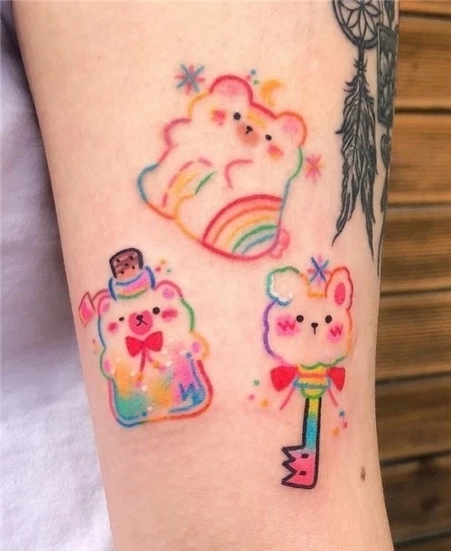 可爱彩色小图纹身 - 纹身分享图案