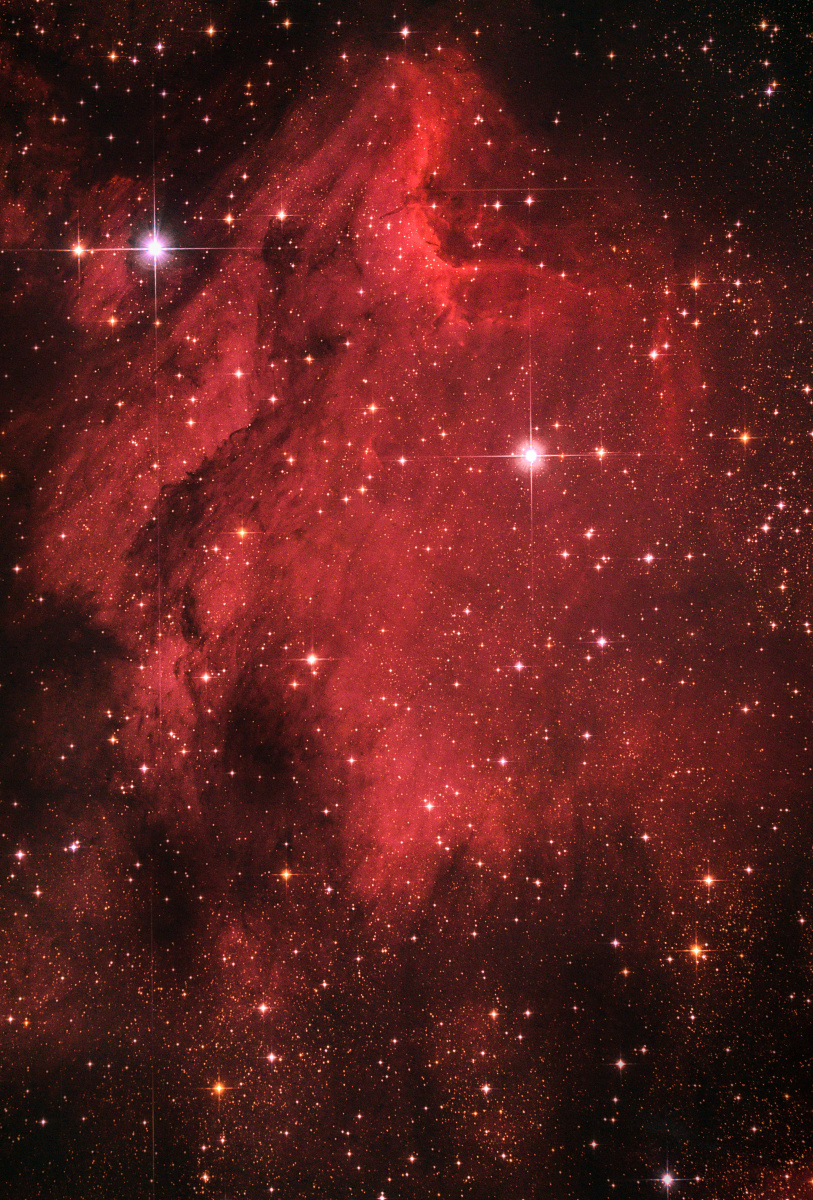 鹈鹕星云,拍摄尼康d5100 信达小黑.