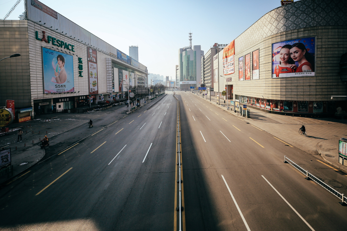 秦皇岛街头空城