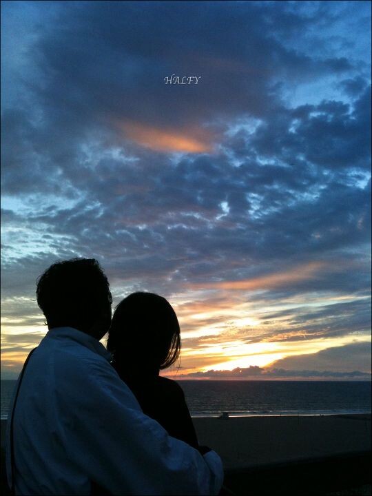 共<br />
Santa Monica 海滩日落