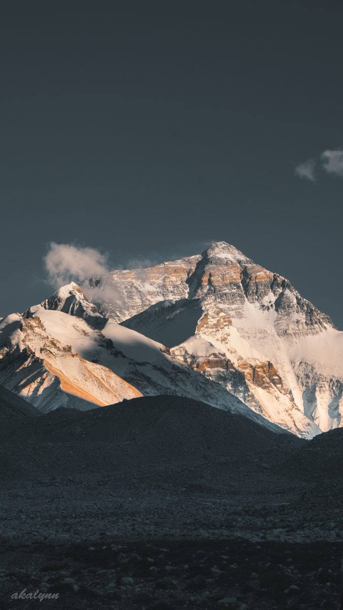 手机壁纸-珠穆朗玛峰 - 摄影师张大炮 - 图虫