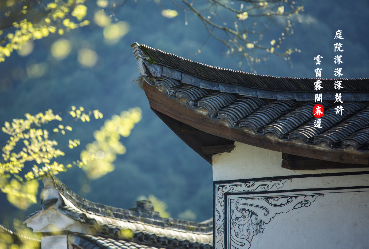 不经意间发现的屋檐一角.