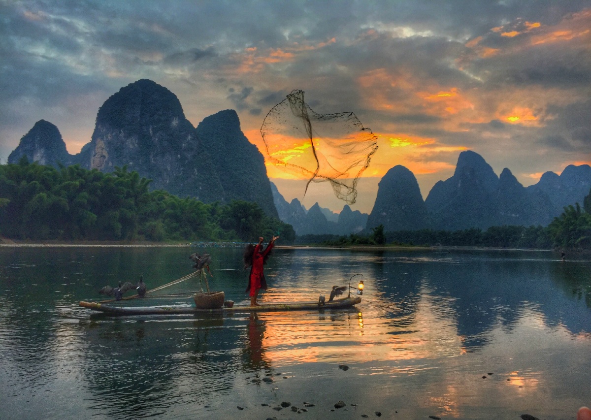 渔夫20块钱人民币背景