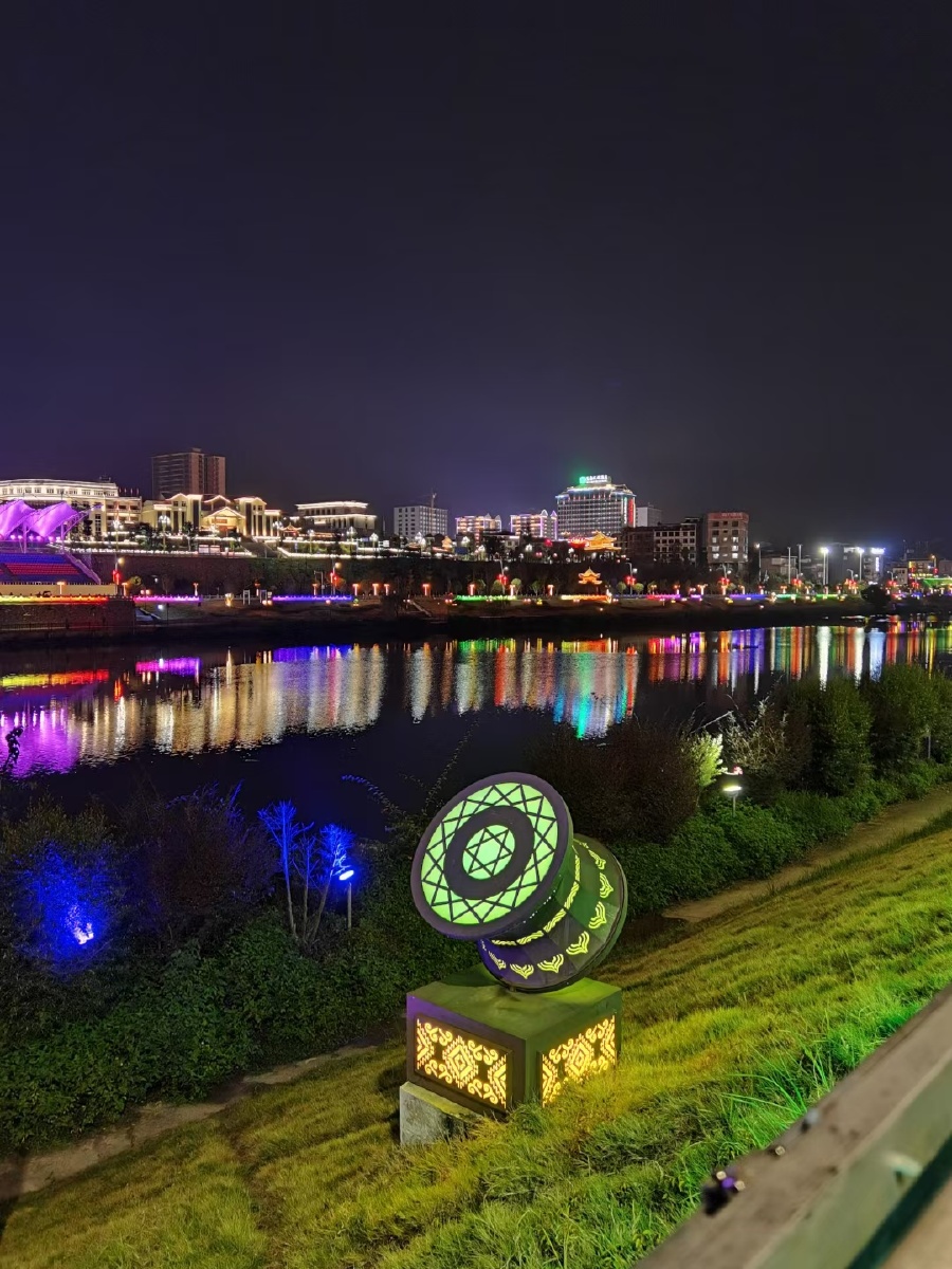 广西河池环江夜景