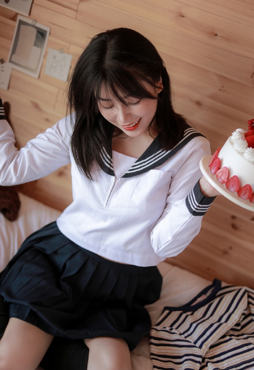 jk制服美女撩人姿态