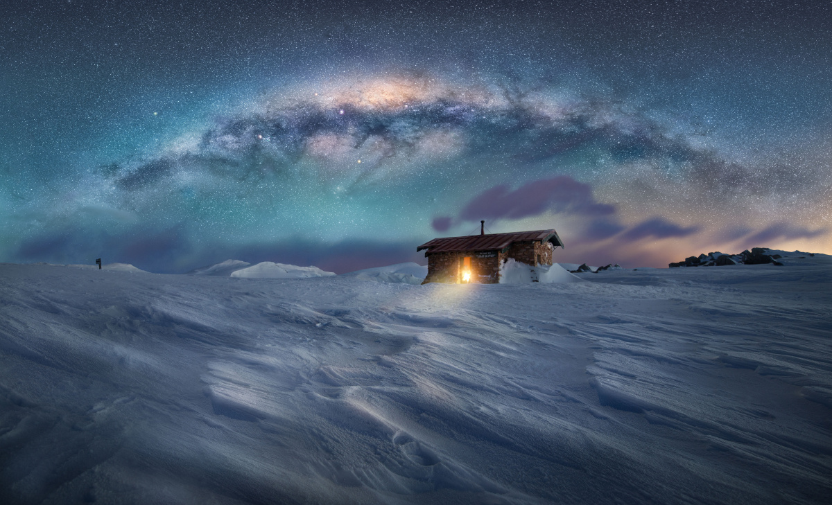 温暖的凛夜星辰去一个地方去一个特别的地方让这份