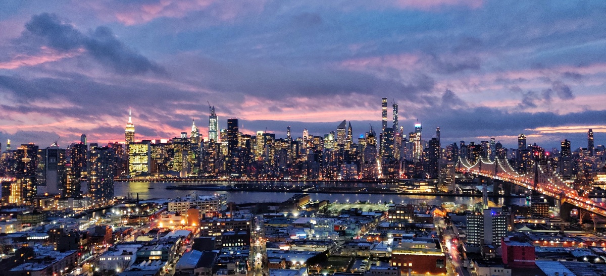 纽约曼哈顿夜景