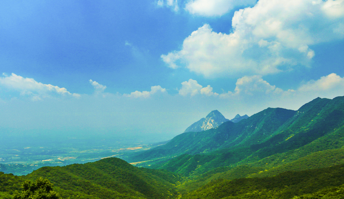 蓝天,白云,青山