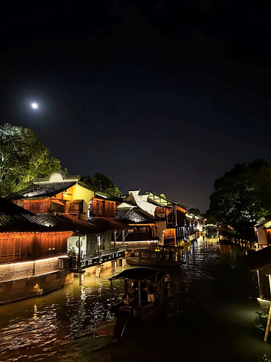 悠悠明月夜景自醉慢慢人生迷途千古