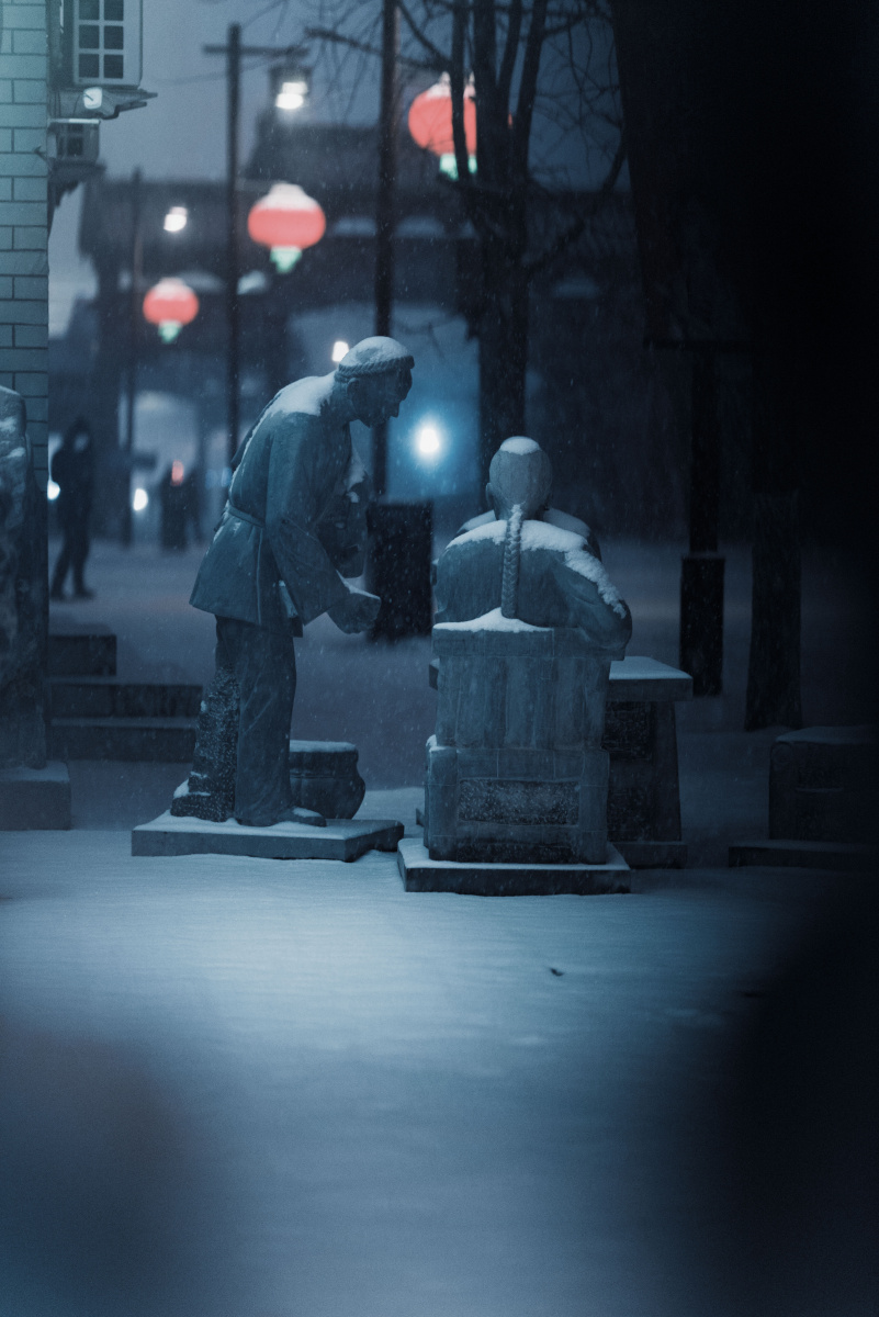 沈阳故宫雪夜