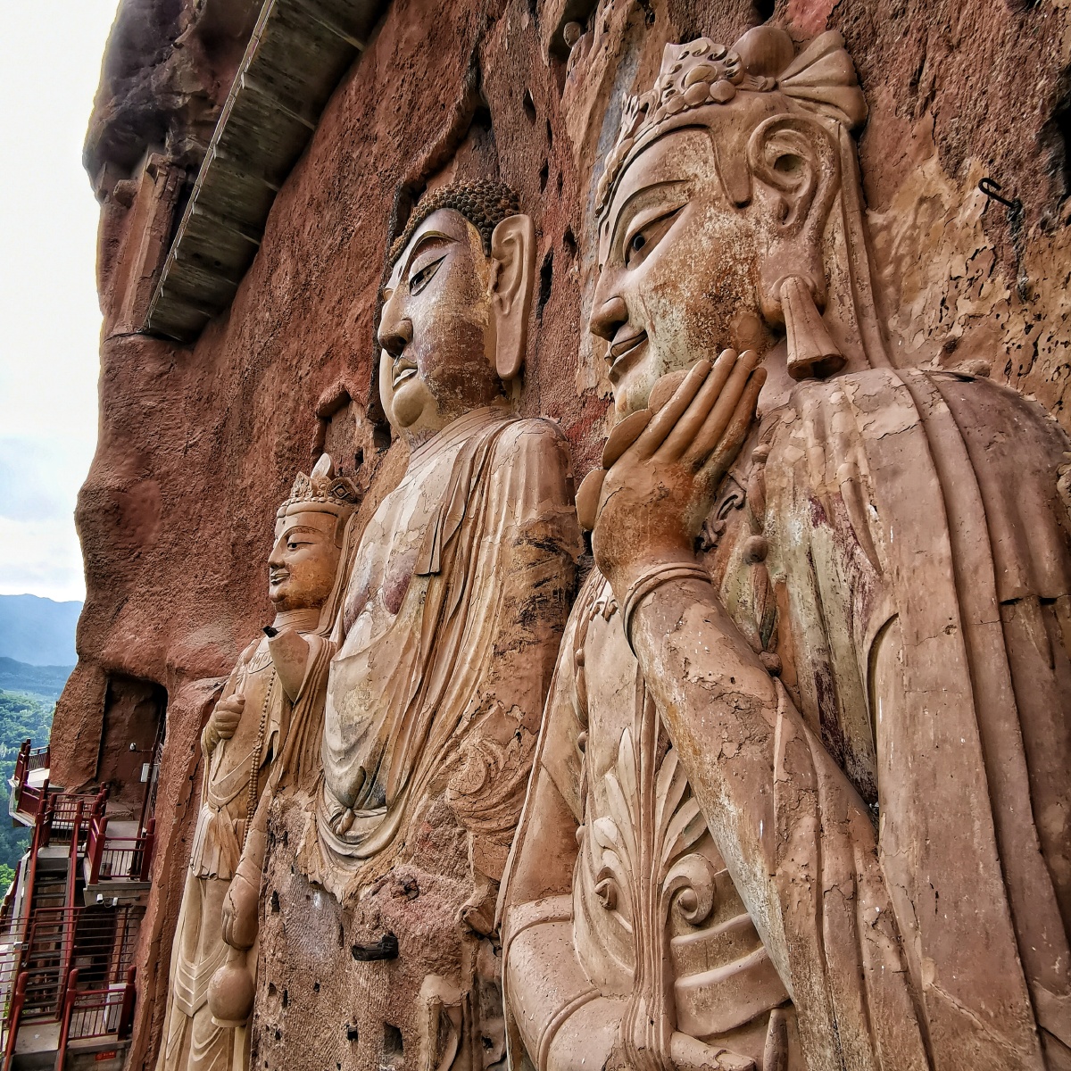 中国四大石窟全部打卡这是甘肃天水的麦积山石窟