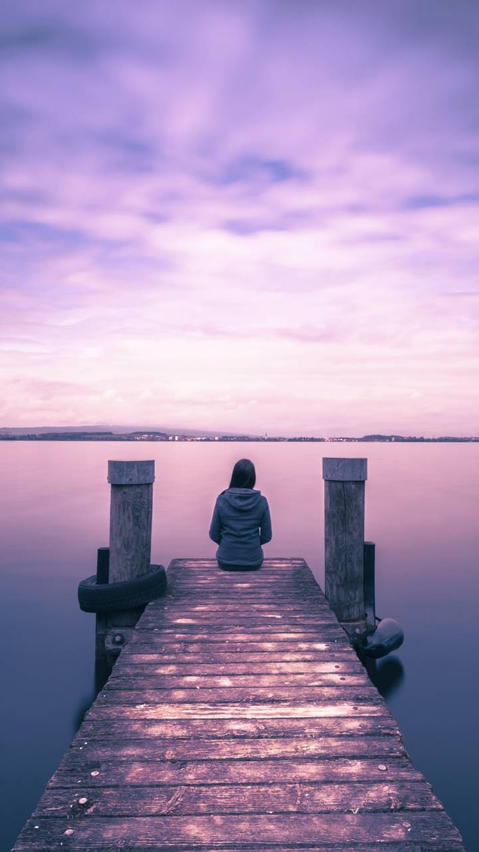 独自一人看风景