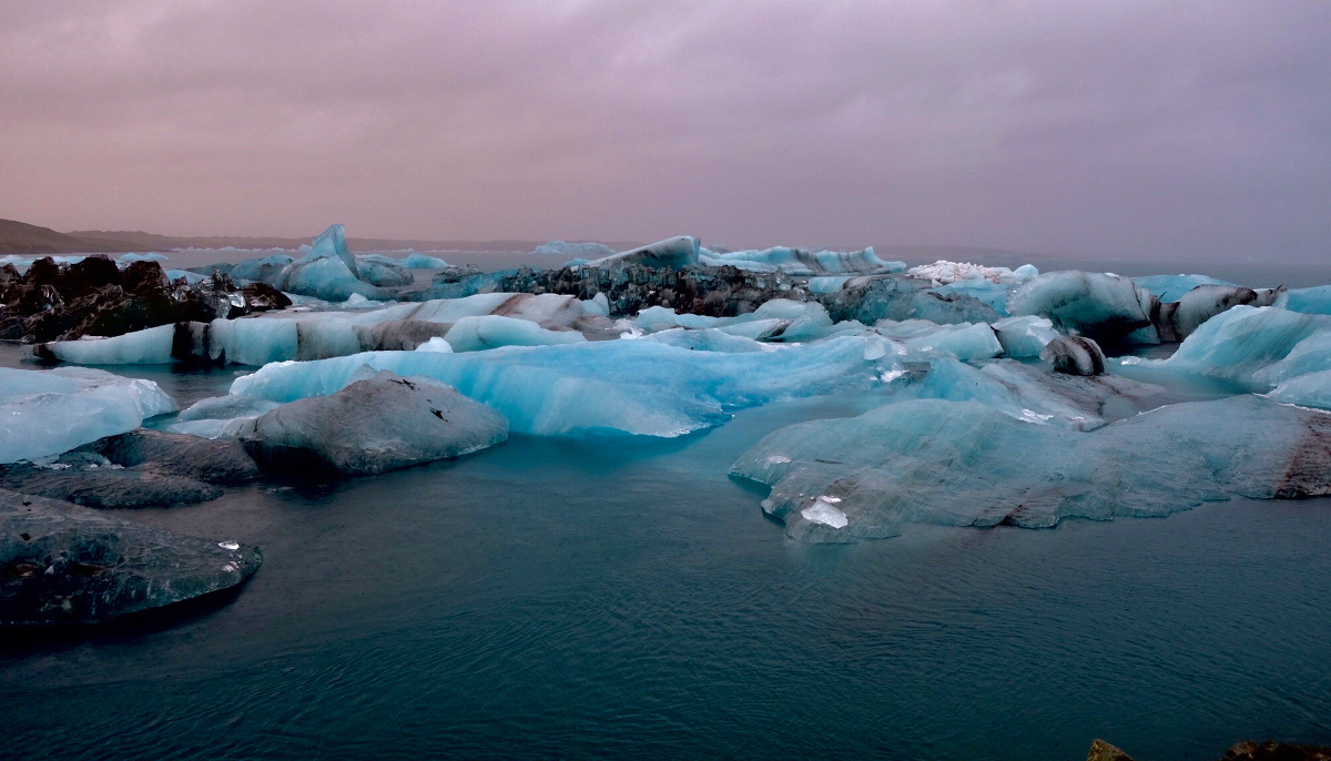 冰岛冰河湖