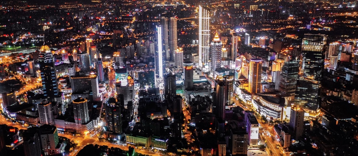 三阳广场夜景(鸟瞰图)