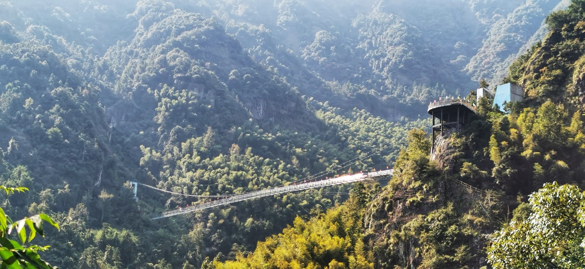 玻璃桥摄于温州市永嘉县