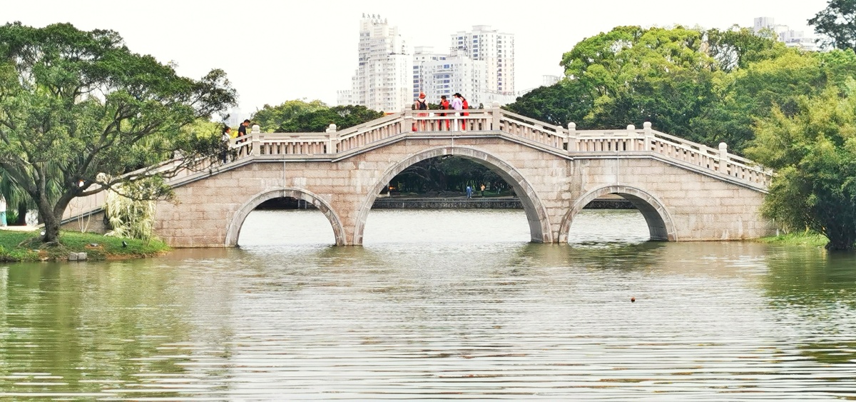 江心屿桥摄于温州市鹿城区