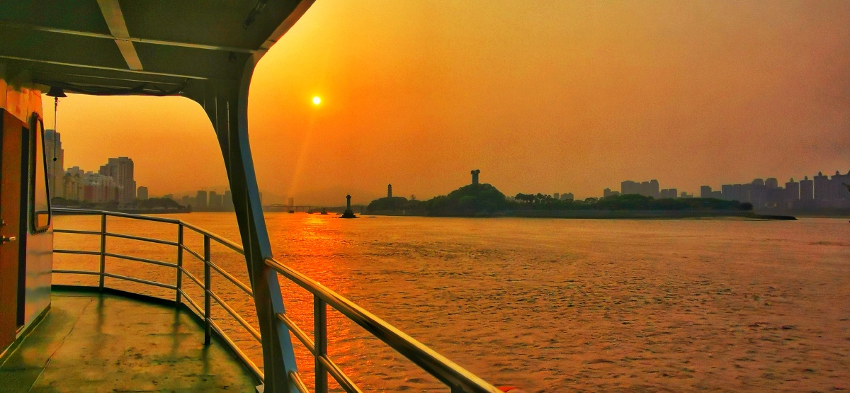 日落西山摄于温州市鹿城区