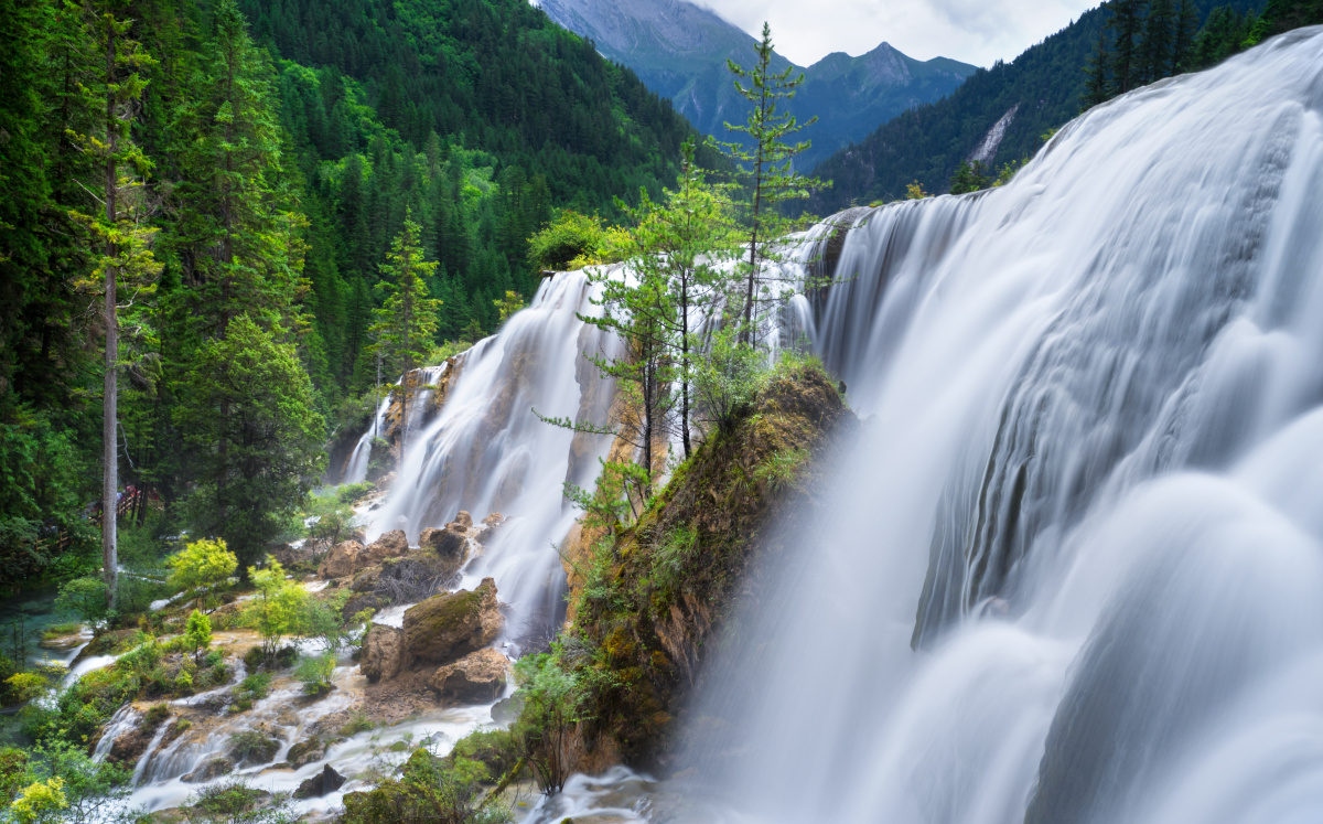 九寨沟珍珠滩瀑布