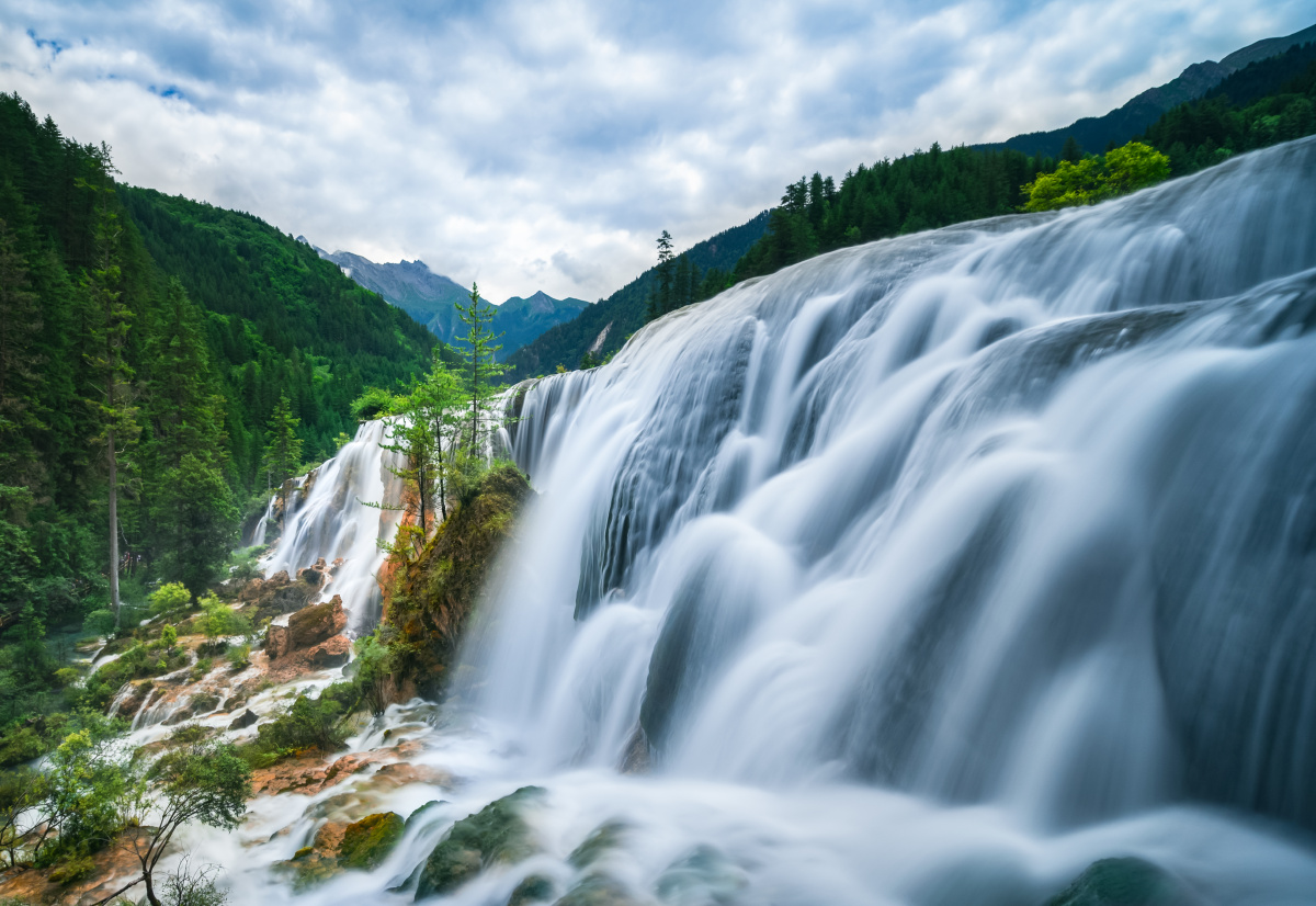 九寨沟珍珠滩瀑布