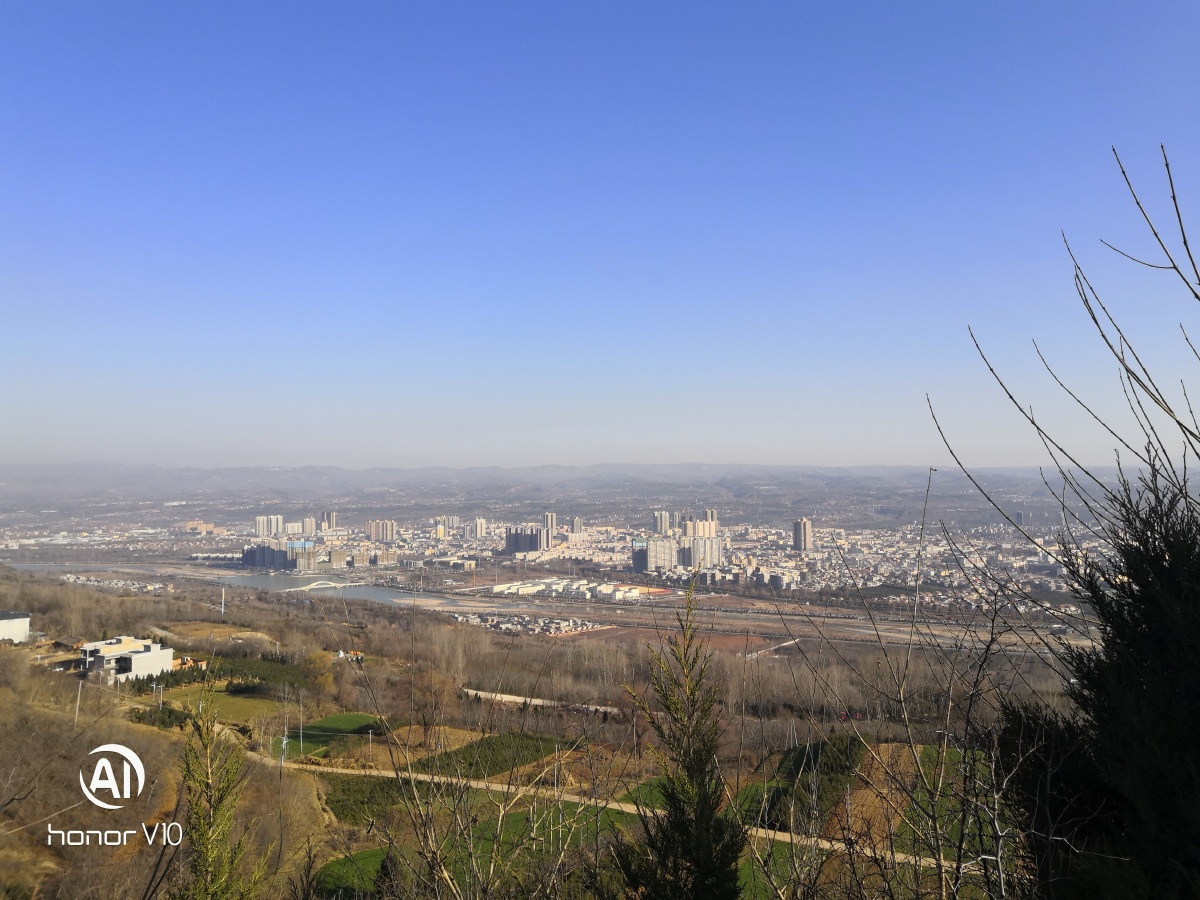 蓝田县城全景概览