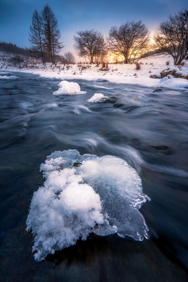阿尔山不冻河日落 - 来者犹可追的铺子 - 图虫