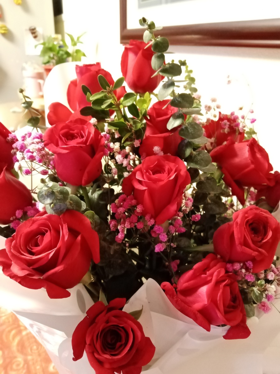 一捧鲜花,对一人,恋爱应从一束鲜花和一段告白开始,是吗?