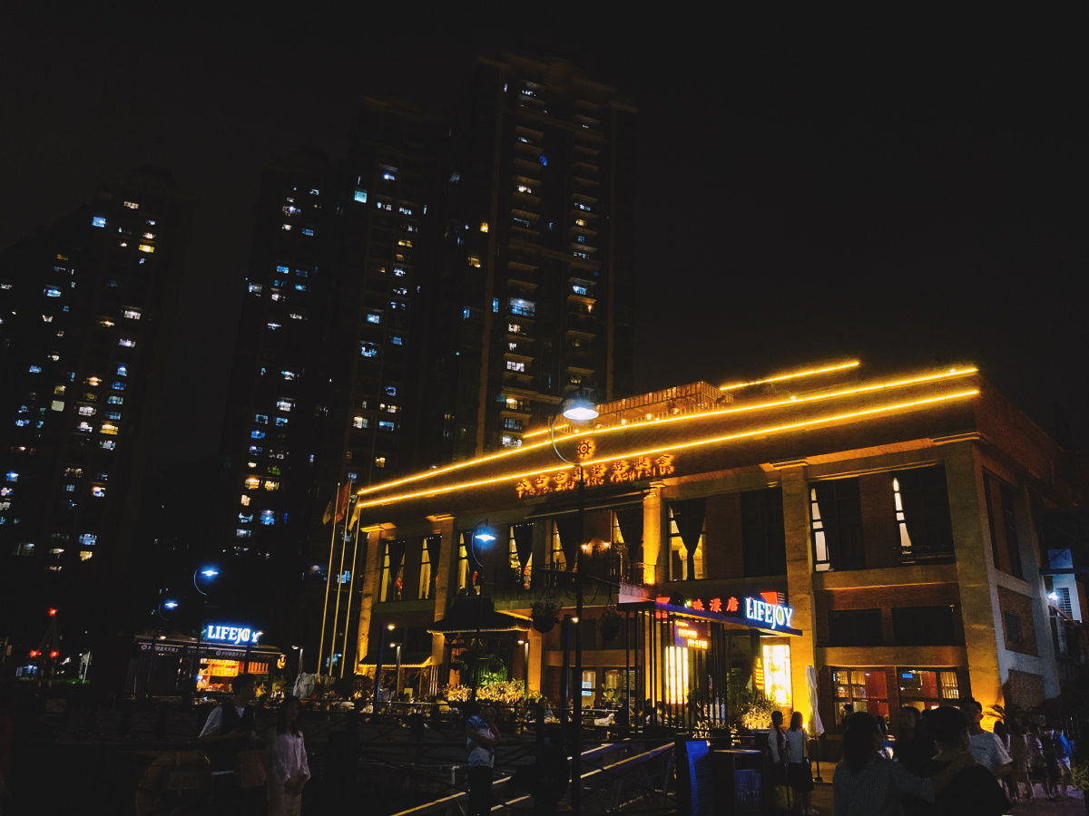 广州太古仓码头的夜色