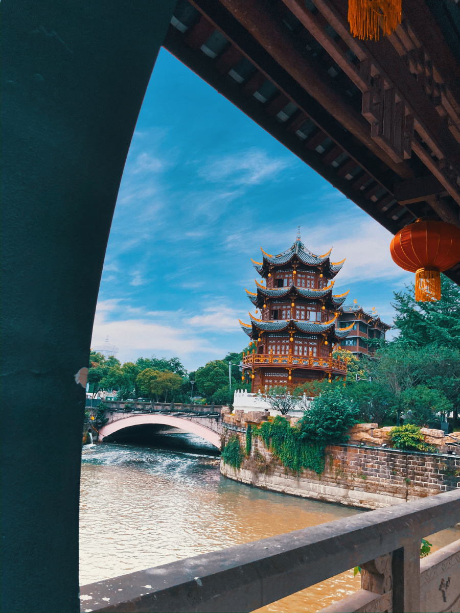 成都掠影通惠门百花潭