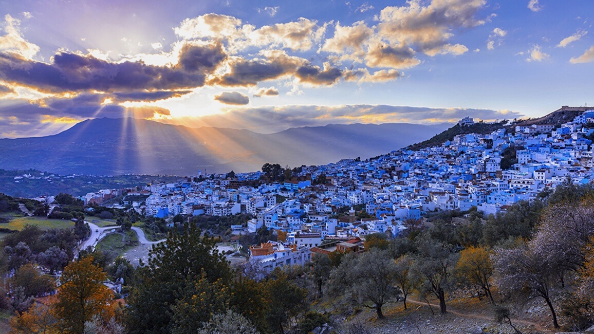 旅拍摩洛哥四一一蓝色之城舍夫沙万
