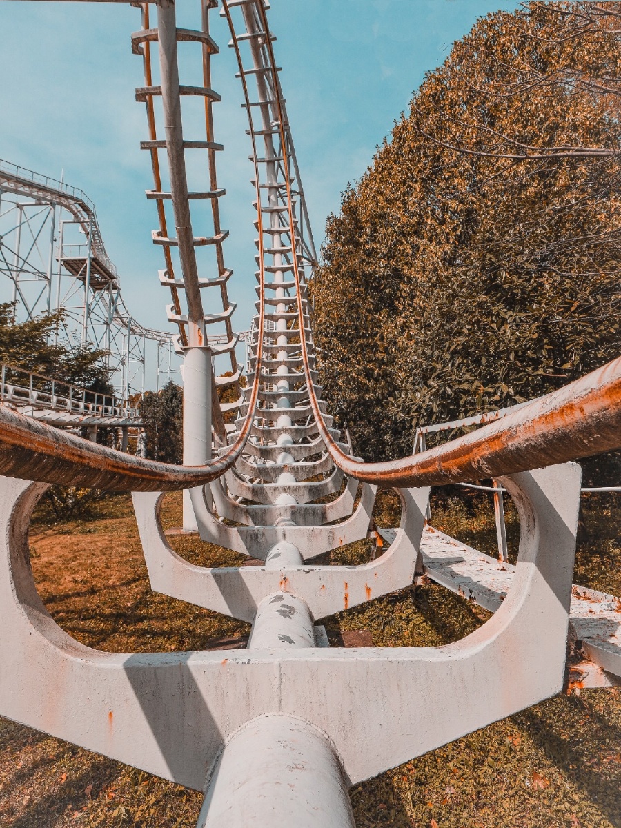 上海废弃的过山车