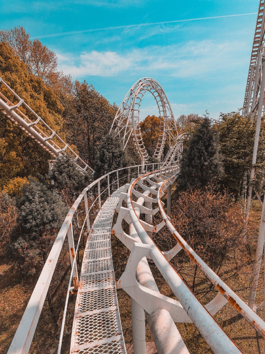 上海废弃的过山车